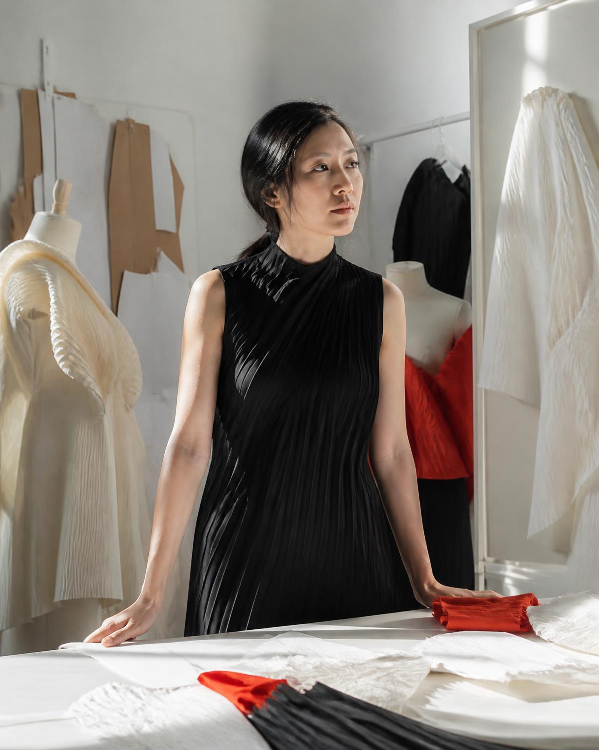 Portrait of fashion writer Mei Lin Tan